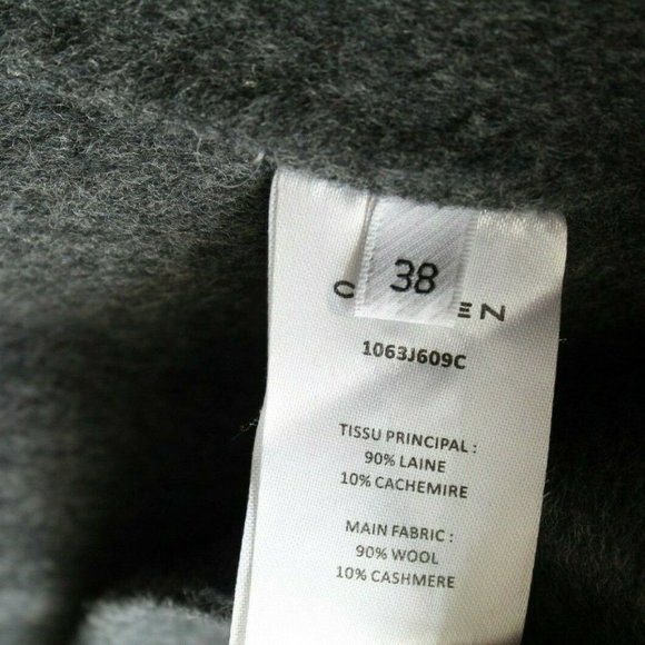 Carven Wool & Cashmere Blend Mini Skirt Grey Size 38 Net-a-Porter - Picture 7 of 7